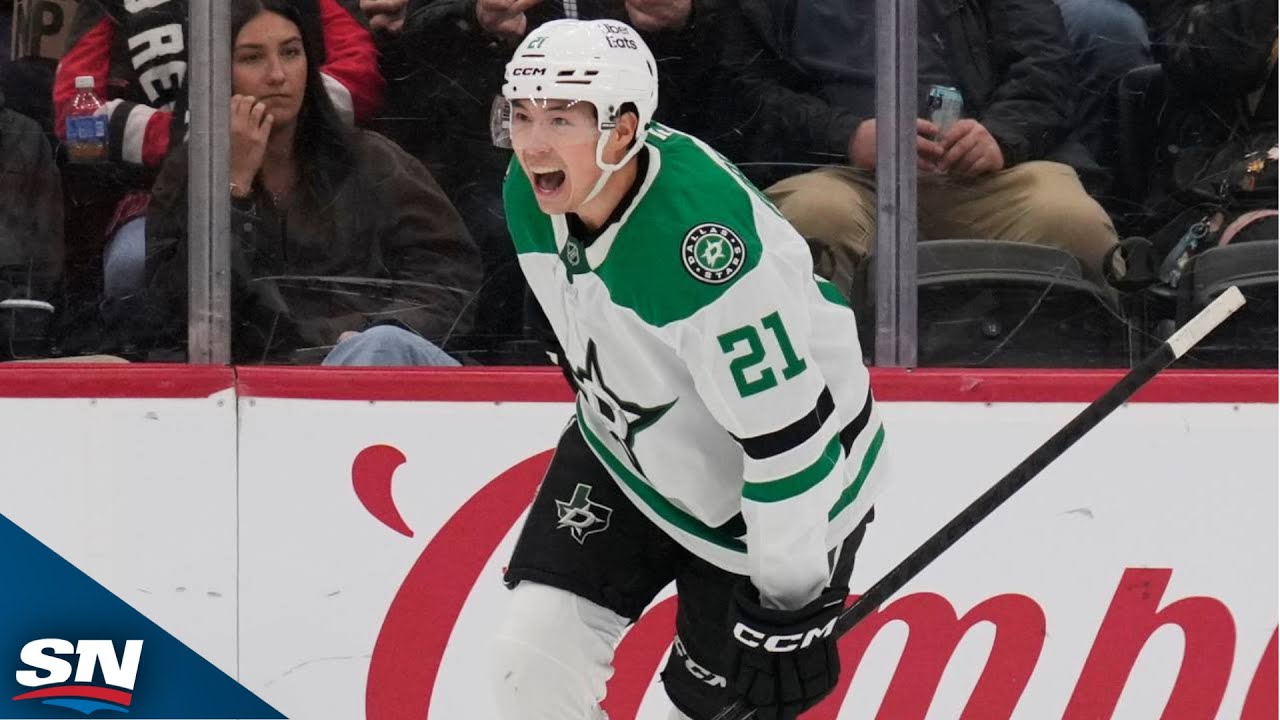Stars' Jason Robertson Dangles And Elevates Wicked Backhand Shot Vs. Ducks
