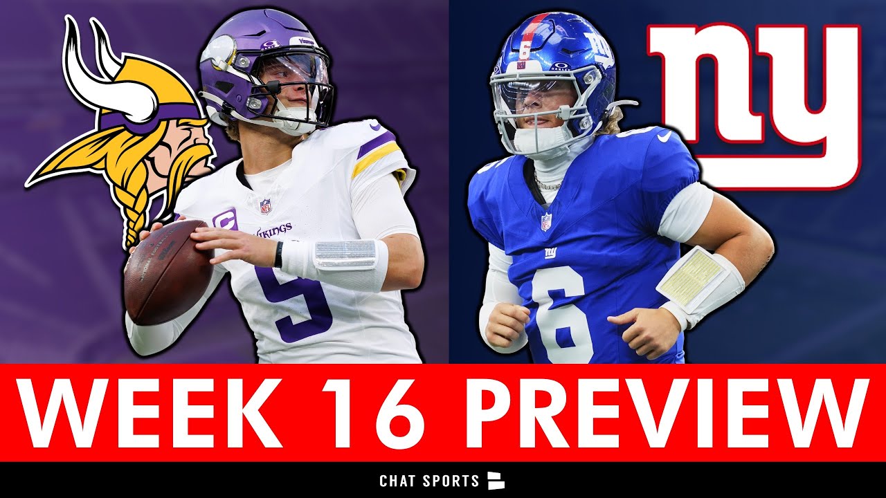 Minnesota Vikings vs. New York Giants Preview, Injury News & Analysis | NFL Week 16