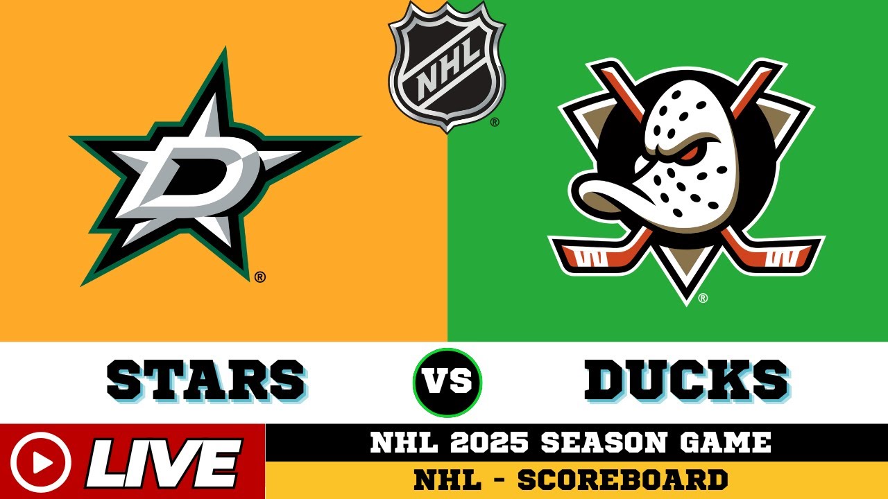 🔴LIVE : Dallas Stars Vs Anaheim Ducks | NHL 2025 | NHL Live SCOREBOARD