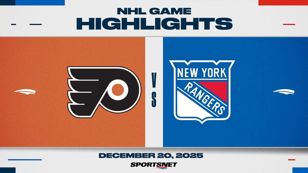 NHL Highlights | Flyers vs. Rangers - December 20, 2025