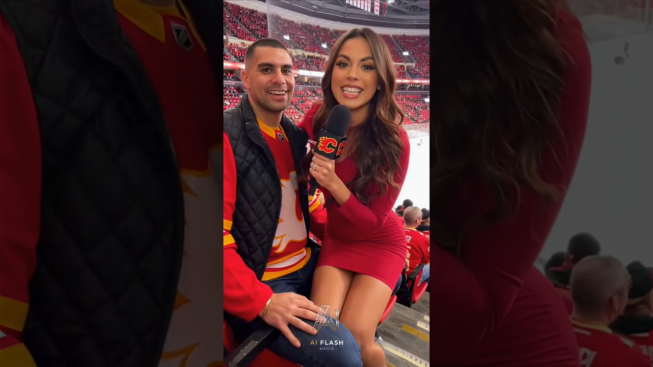 NHL Reporter's New Way to Interview Calgary Flames Fans #nhl #nhlhighlights #nhlshorts #icehockey