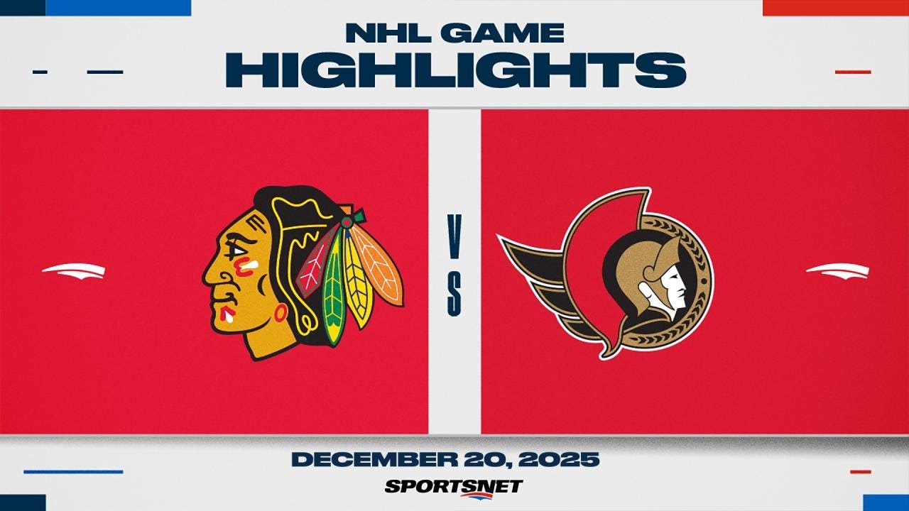 NHL Highlights | Blackhawks vs. Senators - December 20, 2025