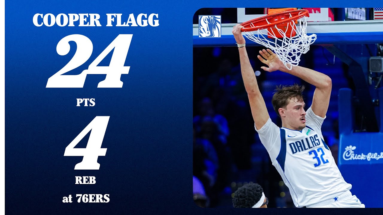 Cooper Flagg (24 PTS 4 REB) vs. Philadelphia 76ers | December 20, 2025