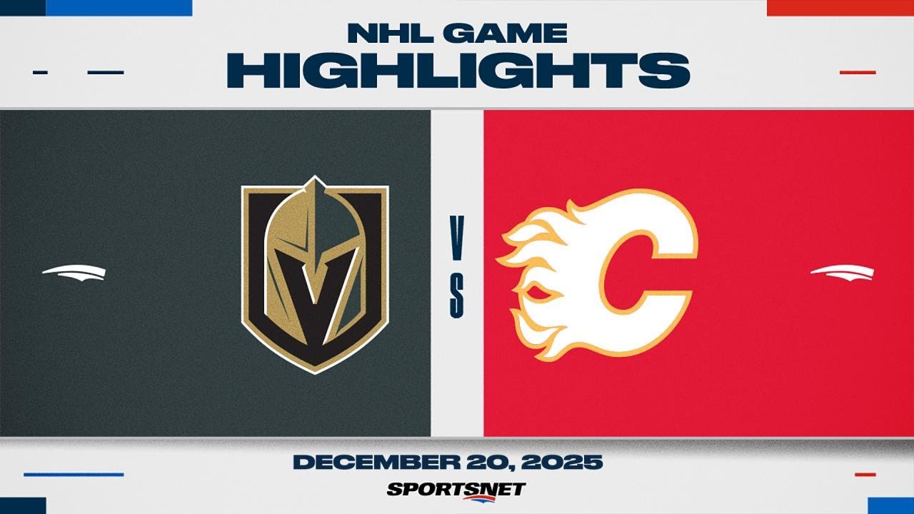 NHL Highlights | Golden Knights vs. Flames - December 20, 2025