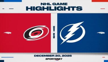 NHL Highlights | Hurricanes vs. Lightning - December 20, 2025