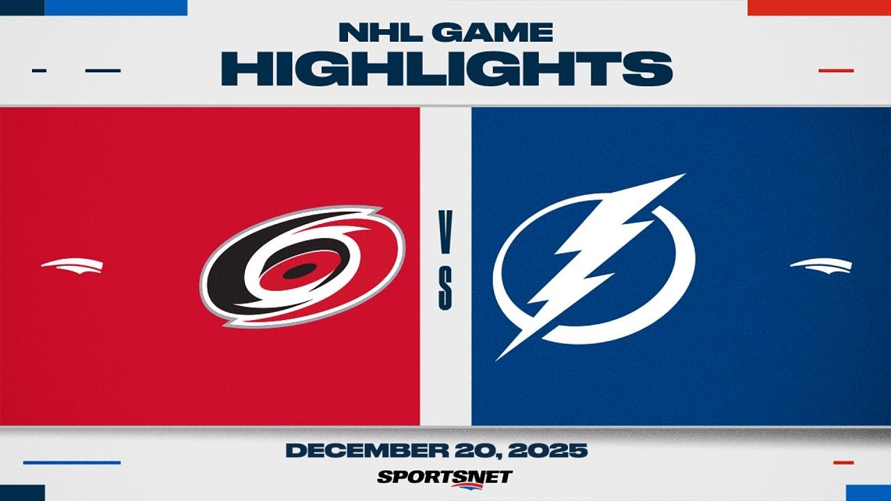 NHL Highlights | Hurricanes vs. Lightning - December 20, 2025