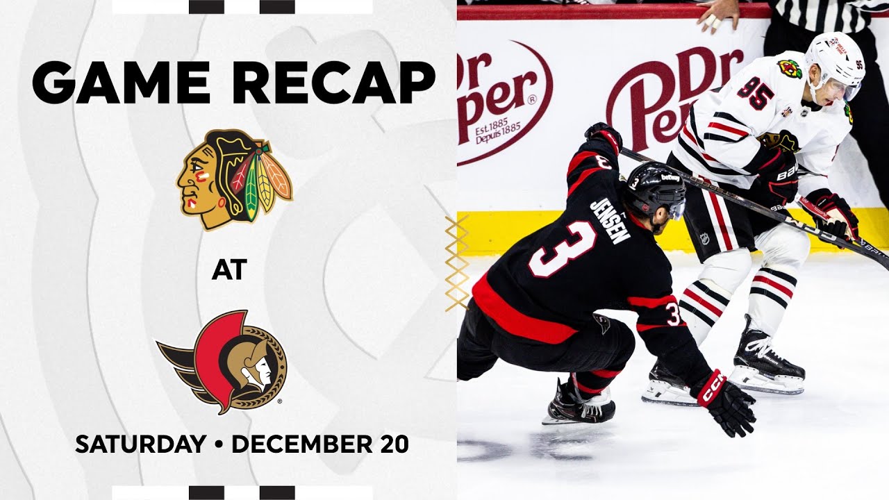 Blackhawks at Senators Game Highlights | 12.20.25