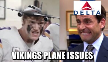 Vikings Plane Had Mechanical Issues, Had to Turn Around. Arriving in New Jersey Late