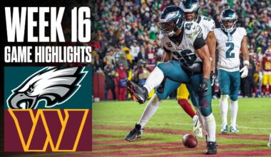Eagles At Commanders | Week 16 Highlights
