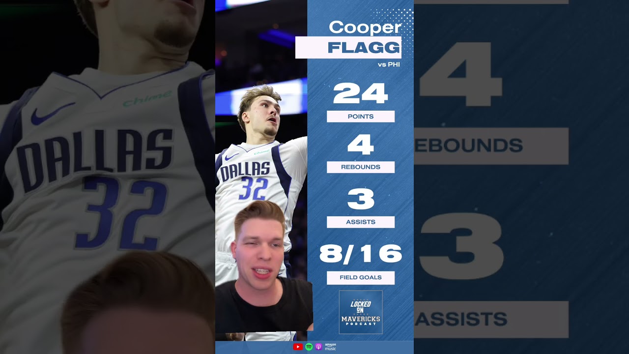 Dallas Mavericks Offense CRUMBLES vs 76ers, Cooper Flagg's Last Game as an 18-year-old