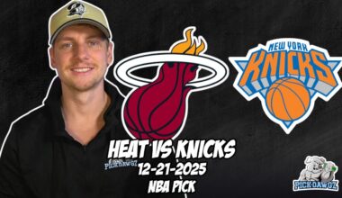 Miami Heat vs New York Knicks 12/21/25 NBA Free Picks & Prediction | NBA Betting Tips