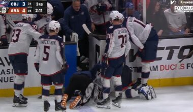 Zach Werenski Shot Block Ankle Injury