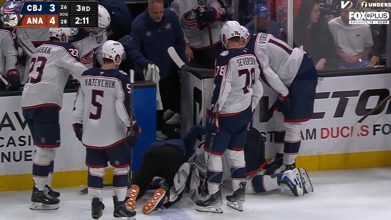 Zach Werenski Shot Block Ankle Injury