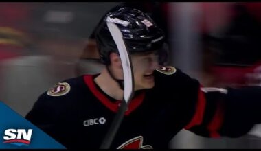 Tim Stutzle Goes Top Shelf On The Breakaway For A Shorthanded Senators Goal