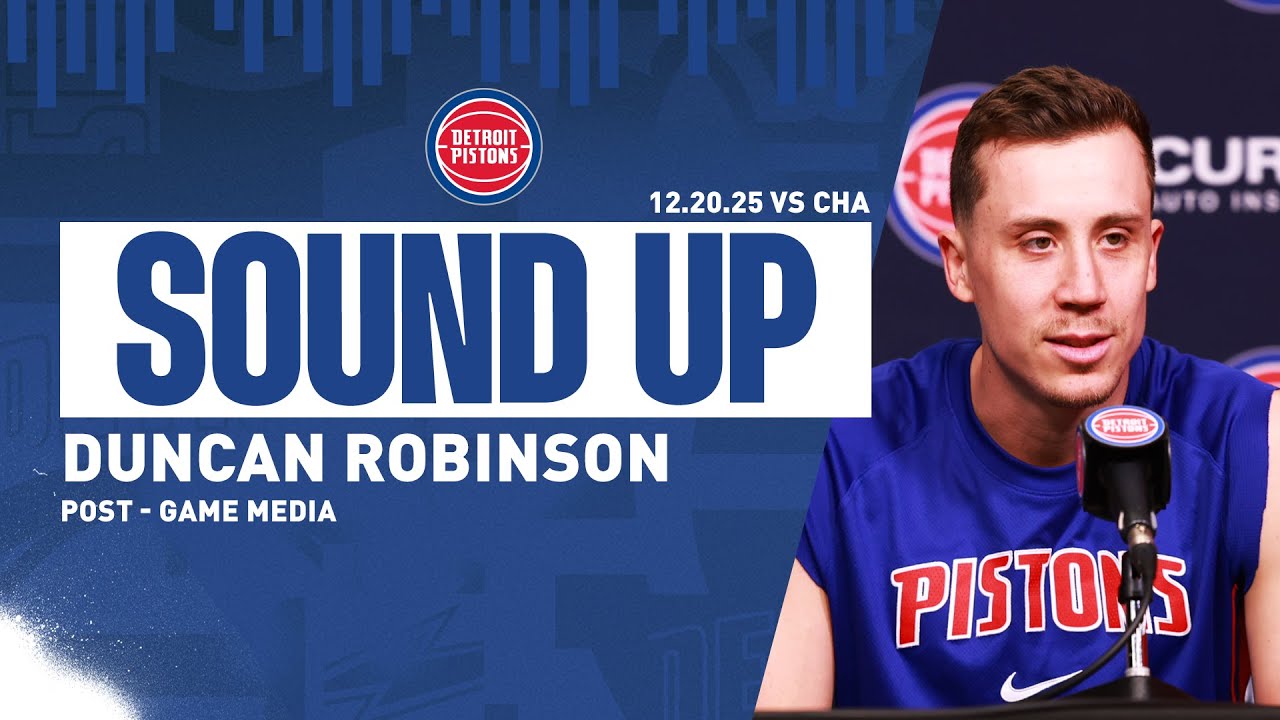 Post-Game Press Conference: Duncan Robinson | Pistons vs. Hornets | 12.20.2025