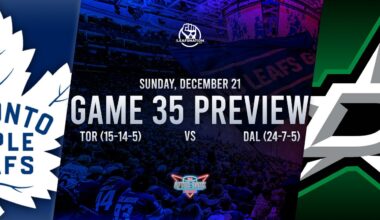 Toronto Maple Leafs vs Dallas Stars Game 35 Preview: Lineups, Goaltenders, & Best Bets