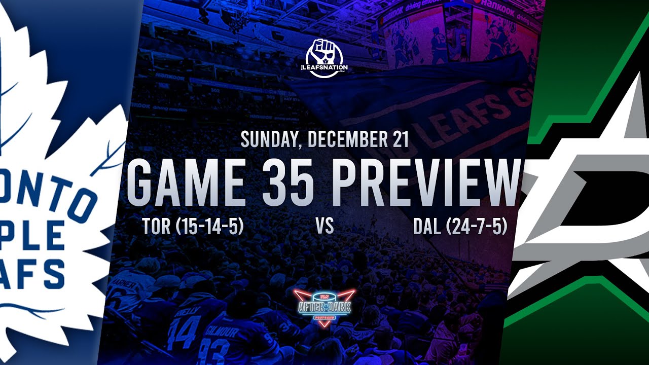Toronto Maple Leafs vs Dallas Stars Game 35 Preview: Lineups, Goaltenders, & Best Bets