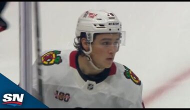 Blackhawks Rookie Nick Lardis Scores A Beauty For His First NHL Goal