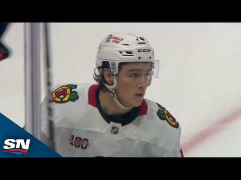 Blackhawks Rookie Nick Lardis Scores A Beauty For His First NHL Goal