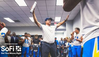 Jim Harbaugh Victory Speech Vs Cowboys | LA Chargers