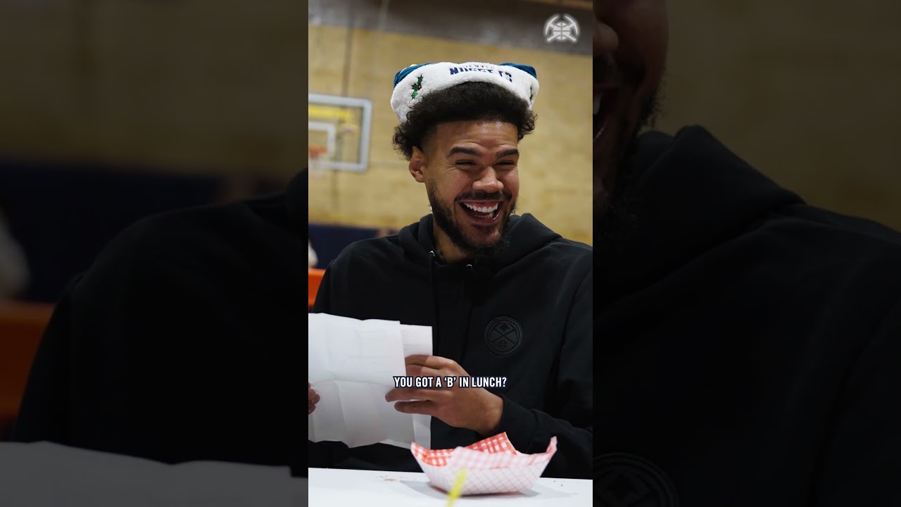 Kids are getting grades for lunch nowadays?? #nba #camjohnson #denvernuggets