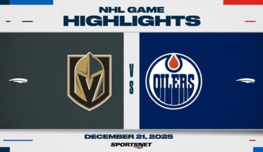 NHL Highlights | Golden Knights vs. Oilers - December 21, 2025