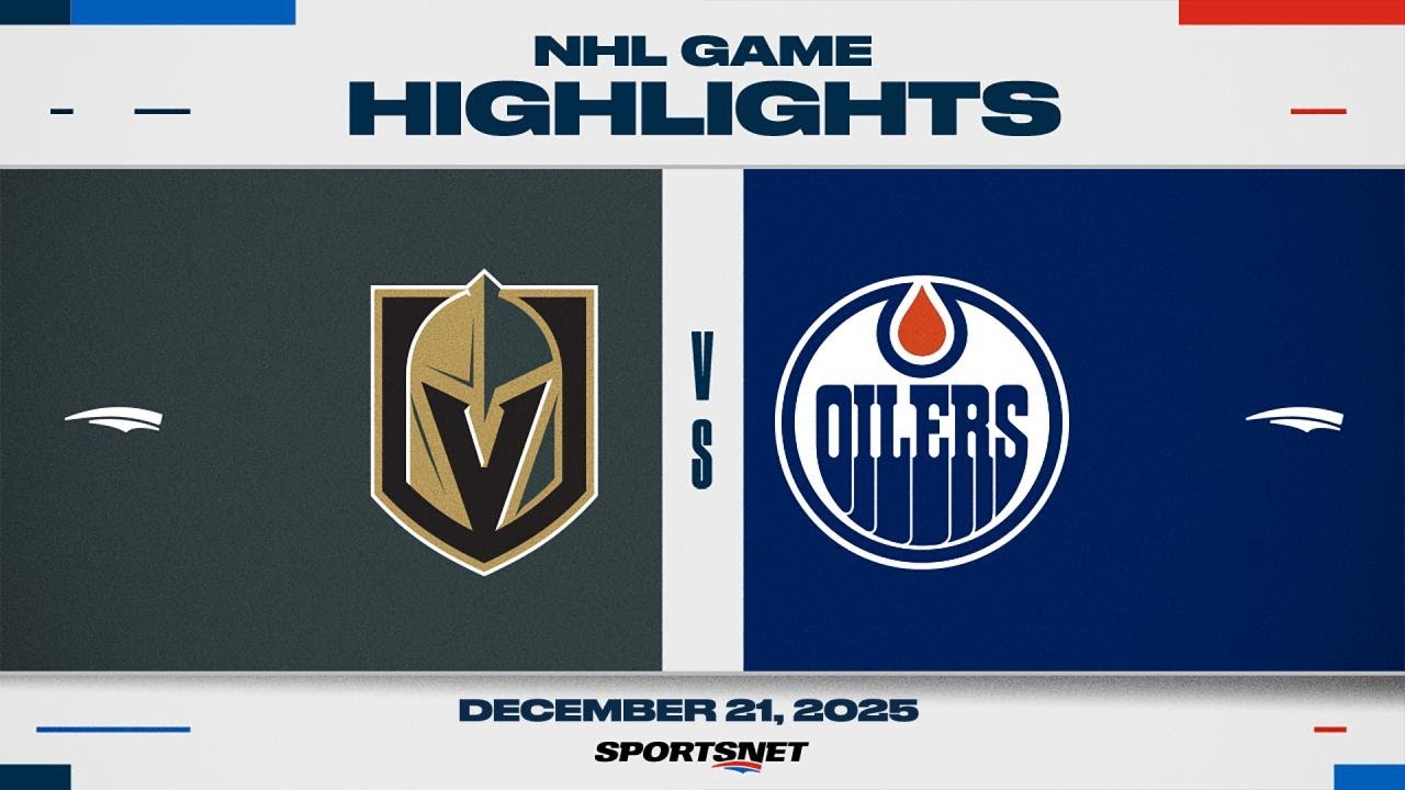 NHL Highlights | Golden Knights vs. Oilers - December 21, 2025