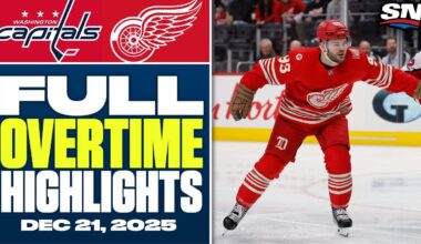 Washington Capitals at Detroit Red Wings | FULL Overtime Highlights - December 21, 2025