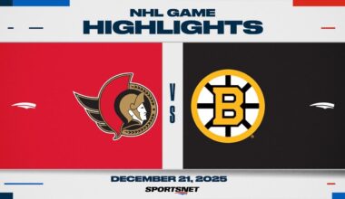 NHL Highlights | Senators vs. Bruins - December 21, 2025