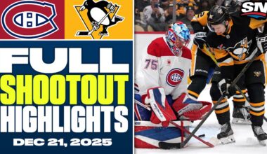 Montreal Canadiens at Pittsburgh Penguins | FULL Shootout Highlights - December 21, 2025