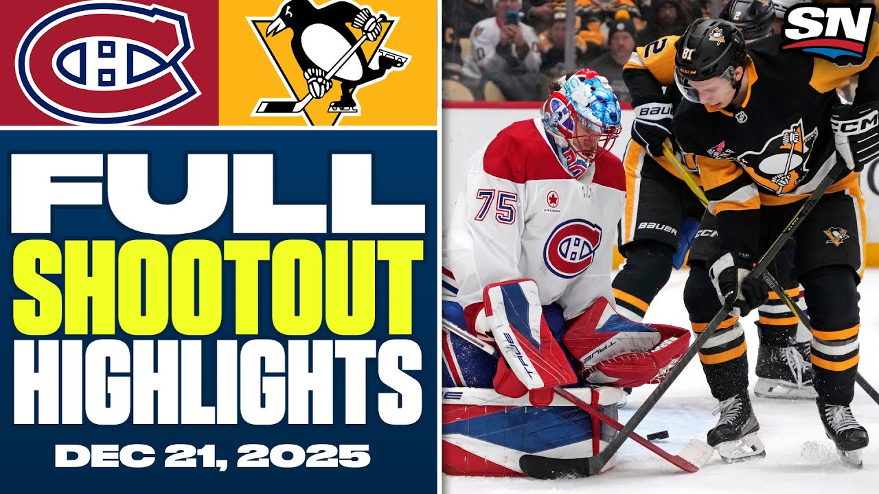 Montreal Canadiens at Pittsburgh Penguins | FULL Shootout Highlights - December 21, 2025