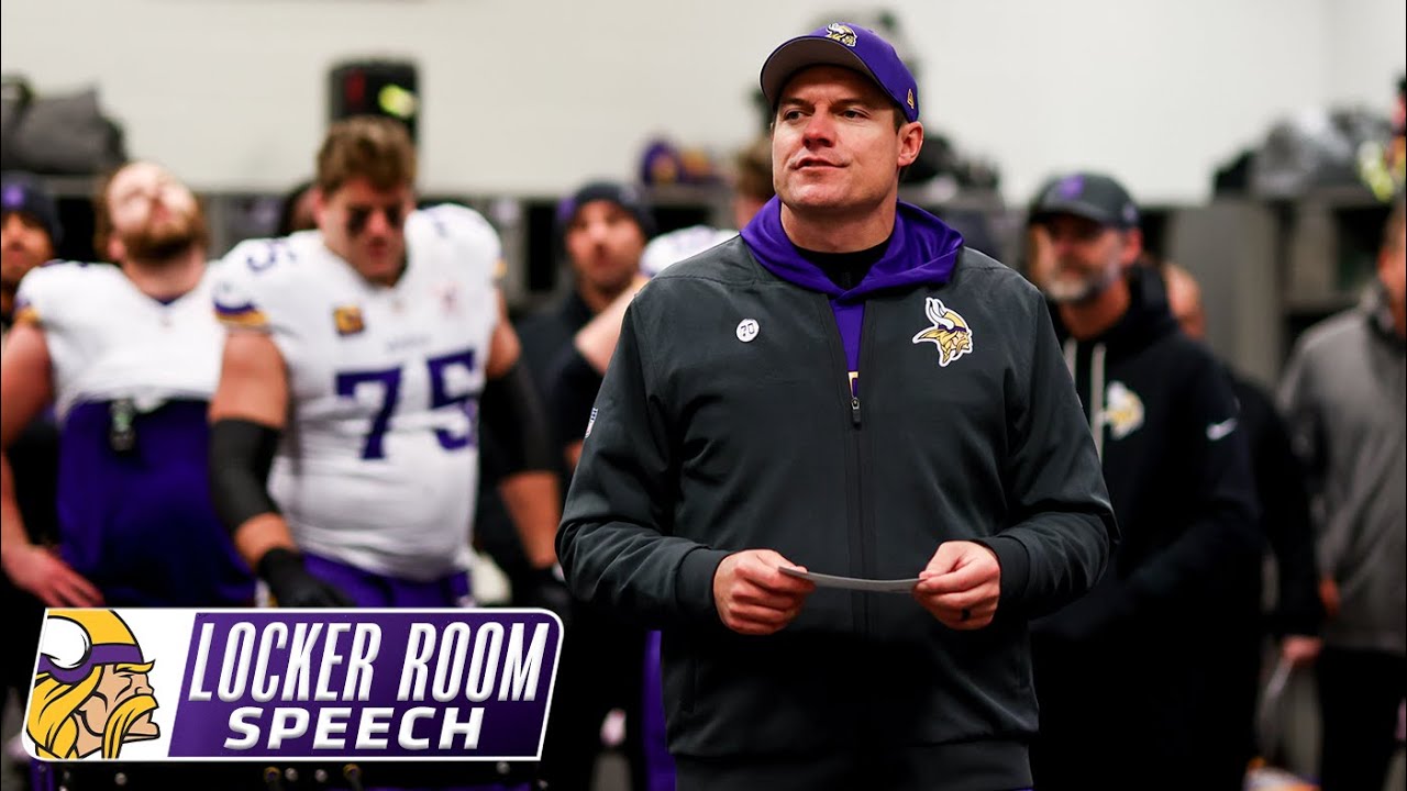 Kevin O'Connell's Locker Room Speech After Minnesota Vikings Win Over New York Giants