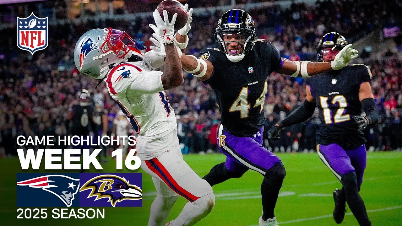 New England Patriots vs Baltimore Ravens Game Highlights | 2025 NFL Season Week 16