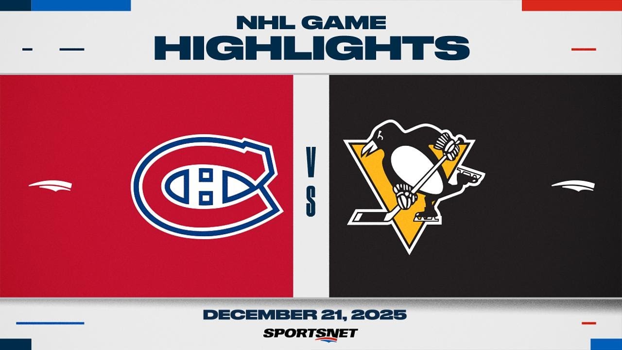 NHL Highlights | Canadiens vs. Penguins - December 21, 2025