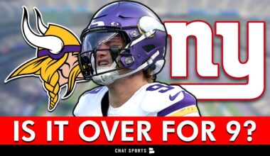 🚨J.J. MCCARTHY GETS HURT AGAIN! Vikings-Giants INSTANT REACTION!