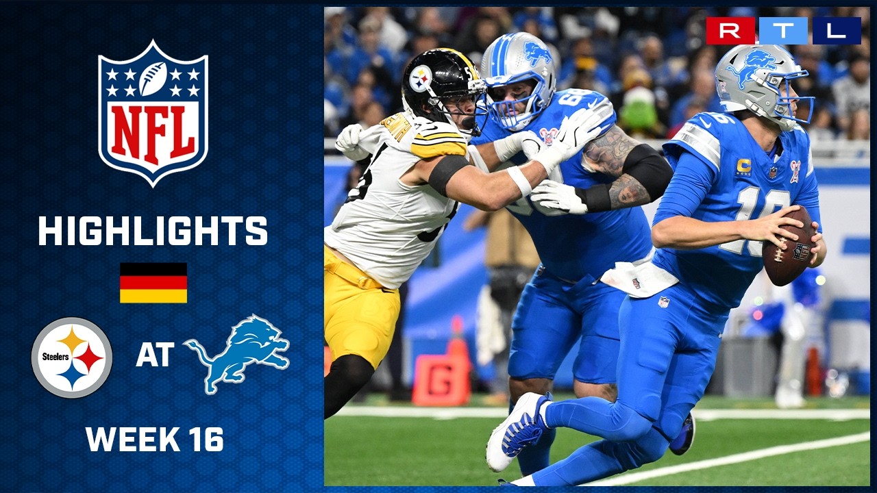 Pittsburgh Steelers at Detroit Lions | 🇩🇪 NFL Highlights | RTL Sport