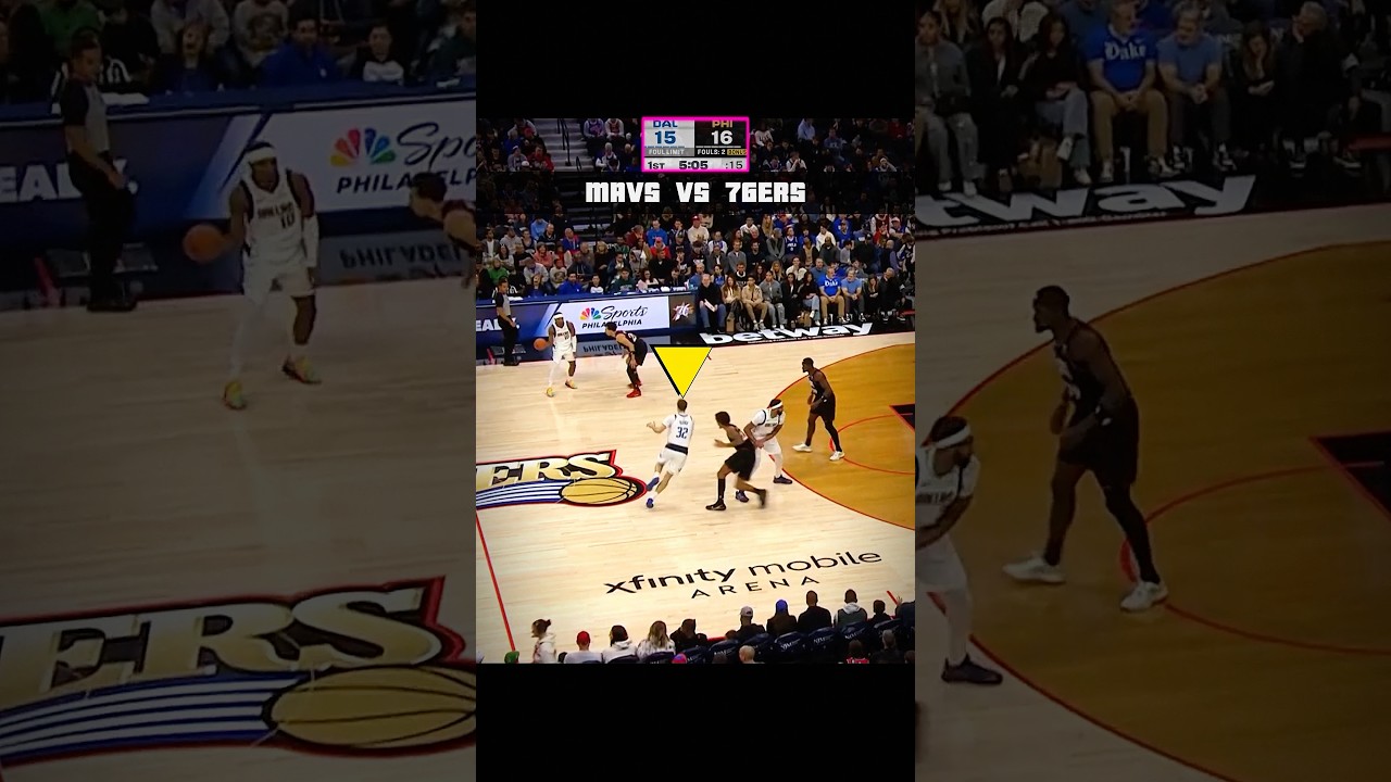 Cooper Flagg x VJ Edgecombe Battling It Out…⚔️ Mavs vs 76ers #nba #shorts