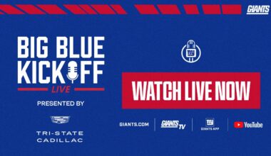 🔴 LIVE: Big Blue Kickoff Live 12/22 | New York Giants