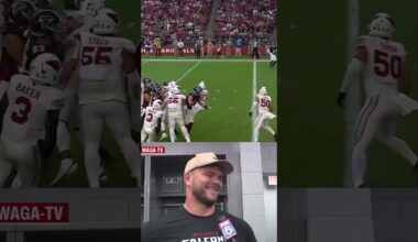 Jake Matthews on his chance at scoring his first career touchdown 😭  #nfl #football #atlantafalcons