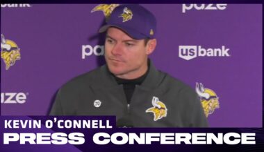 Kevin O'Connell Talks Standouts From Win Against Giants, J.J. McCarthy's Hand Injury