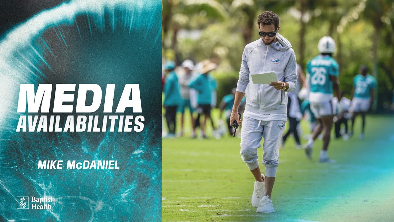 Coach Mike McDaniel meets with the media | Miami Dolphins