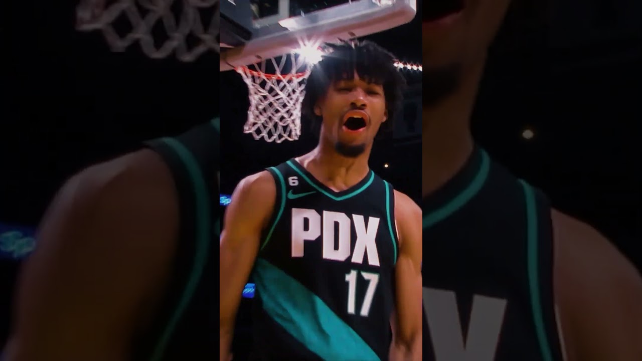 Shaedon Sharpe already has a Top 5 Dunk Tape 🔥 #nba #dunk #sports