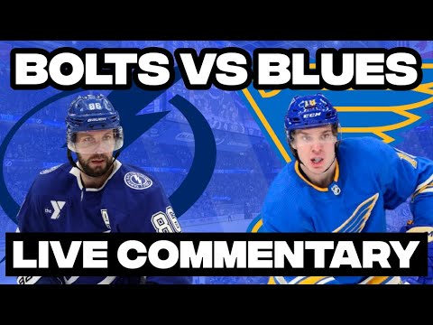 Tampa Bay Lightning Vs St. Louis Blues LIVE COMMENTARY! | 2025-26 NHL Season