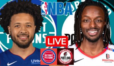 LIVE: DETROIT PISTONS vs PORTLAND TRAIL BLAZERS | NBA | PLAY BY PLAY | SCOREBOARD