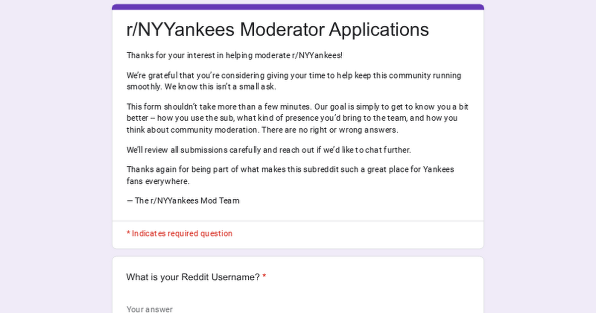 REMINDER: HELP WANTED, NEW MODERATOR SEARCH UNDERWAY