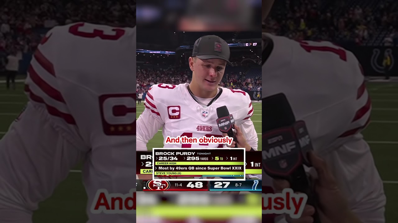 Brock Purdy giving 49ers fans an early present with that performance 🔥🎁