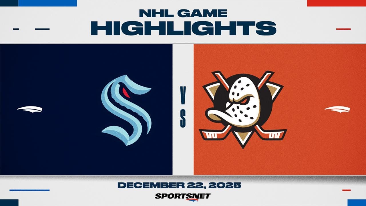 NHL Highlights | Kraken vs. Ducks - December 22, 2025
