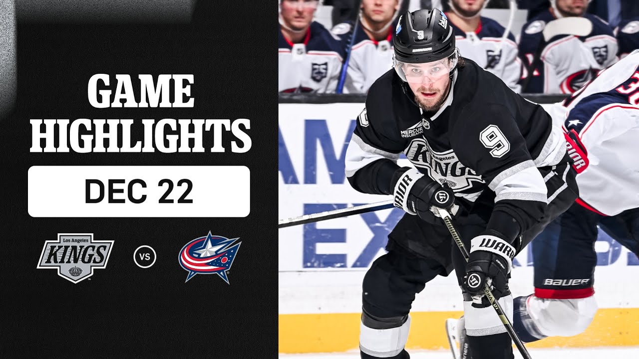 HIGHLIGHTS: Columbus Blue Jackets at LA Kings | 12.22.25