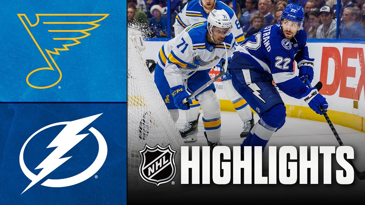 Blues vs. Lightning | NHL Highlights | December 22, 2025