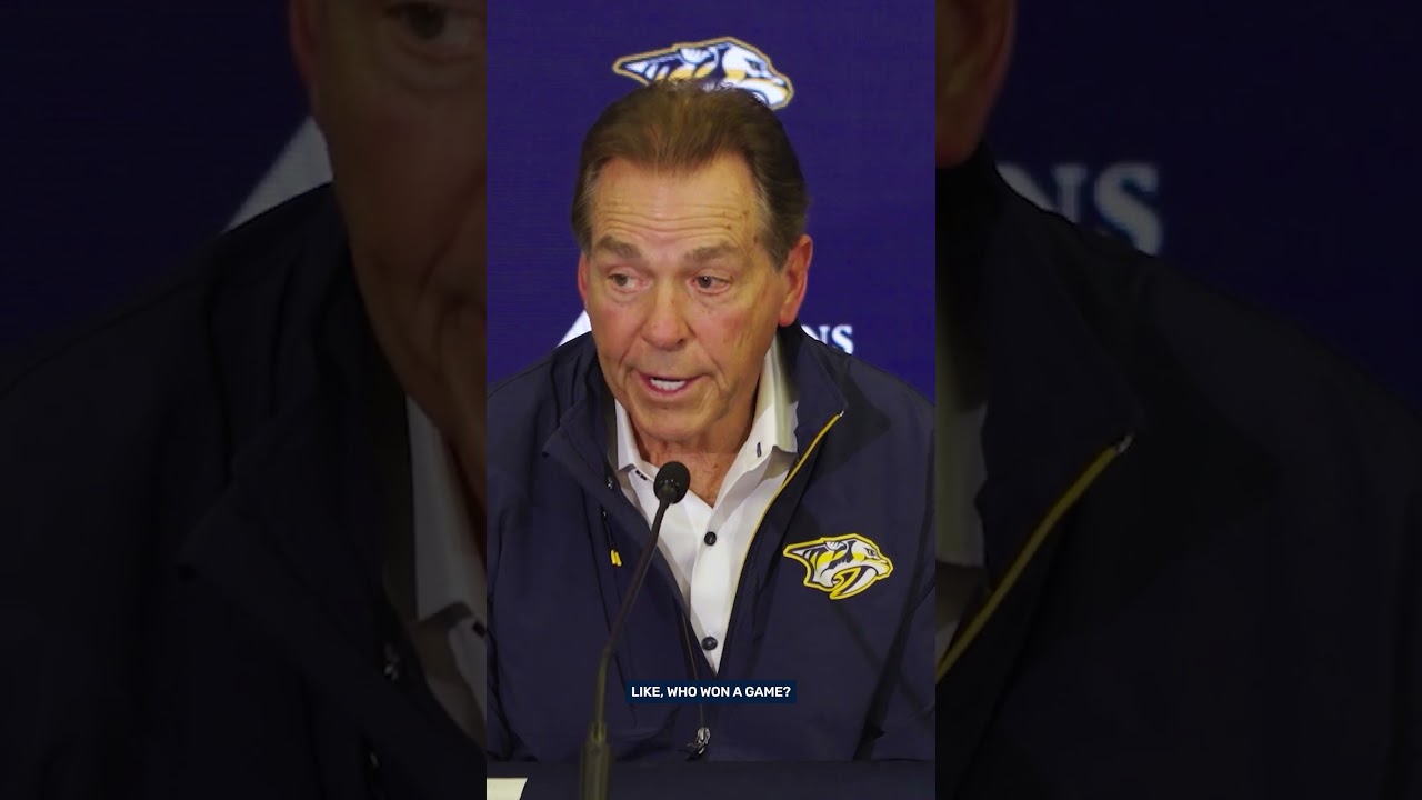 Nick Saban says the Preds have the Ms. Terry stamp of approval 🗣️🔥 #predsnhl